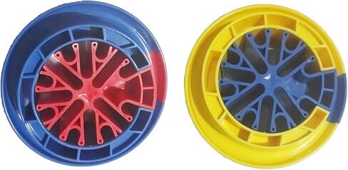 Netyzon. Cable Dresser Organizer Tool, Wire Alignment for Cat6, Cat5e, Utp Cable Management, Diameter 4.3", Red -Yellow in Saudi Arabia