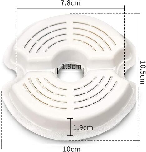Cat Water Fountain Filters Pet Fountain Filter Replacement Filters Compatible Stainless Steel 2L/67oz, 3.2L/108oz Adjustable Water Flow, 8 Cat Fountain Replacement Filters with 8 Pre-Filter Sponges in Saudi Arabia