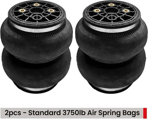 مجموعة تعليق أكياس الهواء الزنبركية VIGOR متوافقة مع 2011-2019 Chevy Silverado 2500HD/3500HD وGMC Sierra 2500HD/3500HD 4WD Pickup، ما يصل إلى 7500 رطل من سعة تسوية الحمل in Kuwait