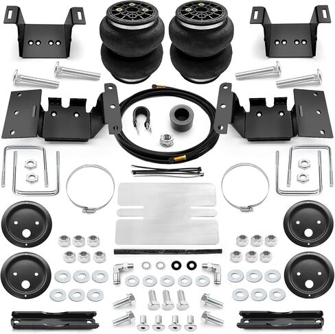 مجموعة تعليق أكياس الهواء الزنبركية VIGOR متوافقة مع 2011-2019 Chevy Silverado 2500HD/3500HD وGMC Sierra 2500HD/3500HD 4WD Pickup، ما يصل إلى 7500 رطل من سعة تسوية الحمل in Kuwait