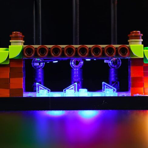 مجموعة إضاءة LED لمنطقة Lego 21331 Sonic The Hedgehog Green Hill Zone، مجموعة إضاءة توصيل USB متوافقة مع Lego 21331 (أضواء فقط، لا توجد نماذج Lego) in Kuwait