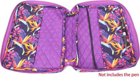 غطاء الكتاب المقدس مبطن بمقاسات كبيرة جدًا 11.25 × 8.25 × 2.75 بوصة حافظة كتب جيدة (XL، C1 Purple Garden) in Kuwait