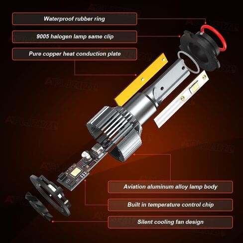 مجموعة مصابيح أمامية متوافقة مع Nissan Altima 2007 2008 2009 2010 2011 2012 2013 2014 2015 2016 2017 2018، H9 H11 مصابيح شعاع عالية منخفضة، هالوجين بديل، 6000K أبيض، التوصيل والتشغيل، حزمة من 4 in Kuwait