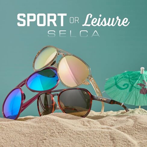 نظارات شمسية Selca Tangle Free Aviator للرجال والنساء - مثالية للجولف والمشي لمسافات طويلة والجري وكرة البيسبول ومظهر رائع لأسلوب الحياة in Kuwait