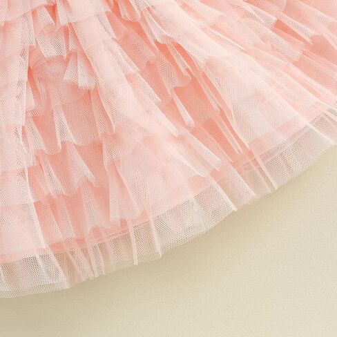 Baby Girl Flower Dress Lace Tutu Dress Cap Sleeve Zipper Closure A-Line Tulle Party Princess Dress Cute Outfit in Saudi Arabia
