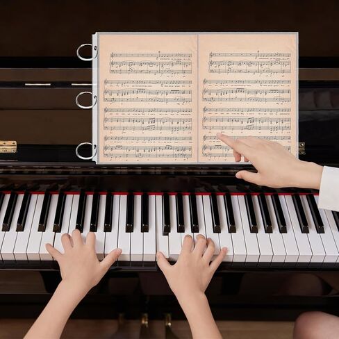 Vmiapxo 50 حزمة من واقيات الأوراق الشفافة مقاس 11 × 17 بوصة لـ 3 مجلدات حلقية، غلاف بلاستيكي للحمل الجانبي شديد التحمل بحجم دفتر الأستاذ، واقيات صفحات بلاستيكية للأعمال الفنية للمستندات الأرشيفية in Kuwait