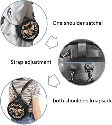 Showudesigns Small Crossbody Bags for Women Round Purses Shoulder Bag Cute Designs in Saudi Arabia