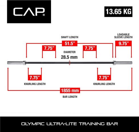 بار التدريب CAP Barbell Olympic Ultra-Lite in Saudi Arabia