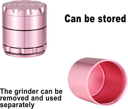 Spice Grinder with Storage Container (2 inches, Black). in Saudi Arabia