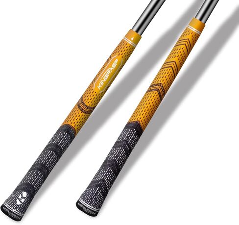 مجموعة مقابض الجولف JunshunGolf مكونة من قطعتين - مقابض مطاطية سلكية مناسبة لجميع الأحوال الجوية لنوادي الجولف، قياسية/متوسطة الحجم/كبيرة الحجم للأوتاد والسائقين والمكاوي والهجينة in Kuwait