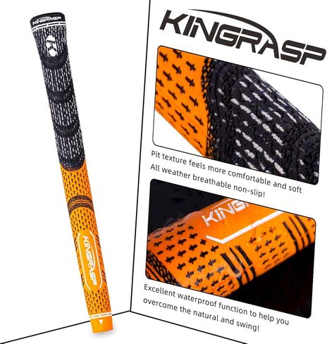 JunshunGolf Golf Grips 2 Piece Set-All Weather Corded Rubber Grips for Golf Clubs, Standard/Midsize/Oversize for Wedges, Drivers, Irons, Hybrids Irons Hybrids in Saudi Arabia