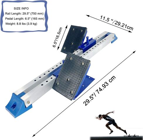 كتلة البداية متعددة الوظائف، كتلة البداية المدرسية لألعاب القوى، مسار عداء قابل للتعديل بـ 6 زوايا وألمنيوم مناسب لمسار المدرج البلاستيكي in Kuwait