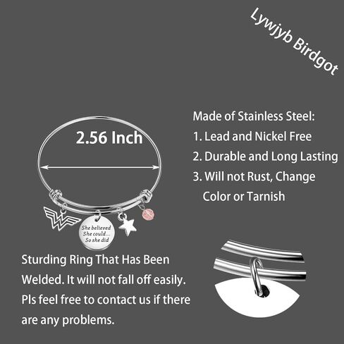 Lywjyb Birdgot Bracelet Gift Incredible Woman Gift Amazing woman Gift Gift for Women in Saudi Arabia