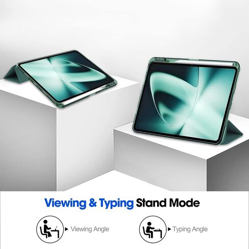 Smart Case with Pen Holder for OnePlus Pad (2023) 11.6 inch, Ratesell Transparent Hard Shell Back Trifold Smart Cover Protective Slim Case for OnePlus Pad/Oppo Pad 2 Apricot in Saudi Arabia