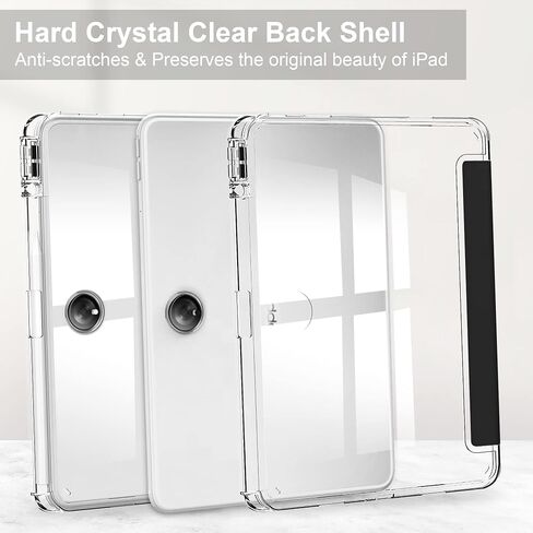 Smart Case with Pen Holder for OnePlus Pad (2023) 11.6 inch, Ratesell Transparent Hard Shell Back Trifold Smart Cover Protective Slim Case for OnePlus Pad/Oppo Pad 2 Apricot in Saudi Arabia