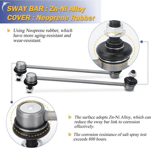K750574 Zinc-Nickel Alloy Front Stabilizer Sway Bar End Link For 2011-2020 TOYOTA Sienna Replaces# 4882008030, 4883017050 in Saudi Arabia