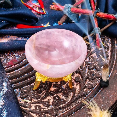 FASHIONZAADI Black Decorative Bowl - Wiccan Altar Supplies - Bowl Decor - Living Room Accessories - Reiki Gifts - Black Tourmaline Crystal - Good Luck - Home Decor Tray Dish in Kuwait