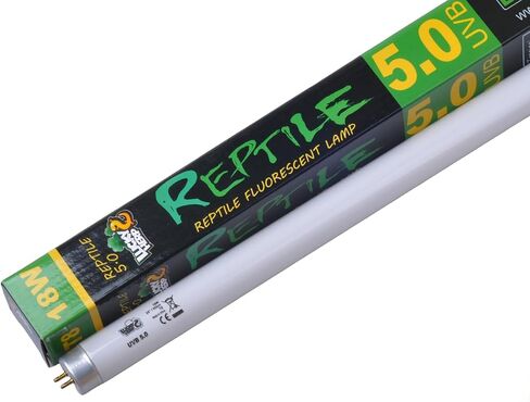 LUCKY HERP 5.0 UVB Fluorescent Tube Terrarium Lamp for Tropical Reptiles - T8,15 Watts,18 Inches in Saudi Arabia