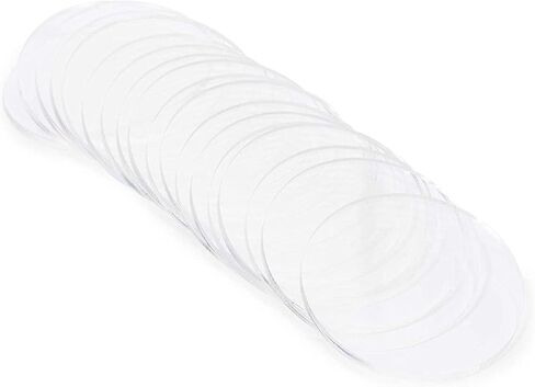 Bright Creations 3mm Clear Acrylic Disks, Round Circles for Arts and Craft Supplies (2.25 in Diameter, 20 Pack) in Saudi Arabia