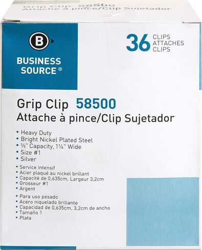 Business Source Bulldog Clip, Silver (58500) in Saudi Arabia