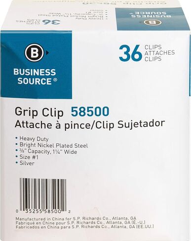 Business Source Bulldog Clip, Silver (58500) in Saudi Arabia