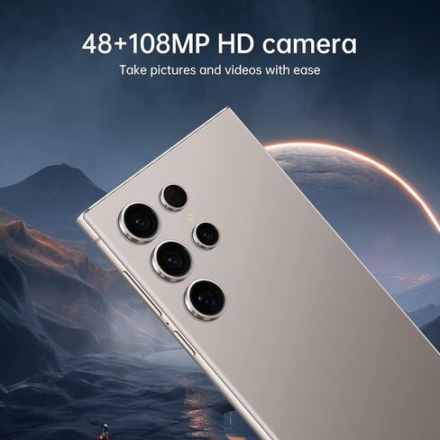 هاتف ذكي C24 Ultra 5G، هاتف غير مقفل 6+256 جيجابايت، أندرويد 13.0، كاميرا تكبير 48+108 ميجابكسل، شاشة 6.8 بوصة HD+، عمر بطارية طويل 6800 مللي أمبير، هاتف خلوي ثنائي الشريحة 5G، ثنائي الشريحة، هاتف مدمج بالقلم (أصفر ريش) in Saudi Arabia