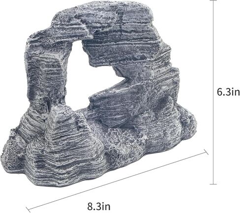 Natural Aquarium Rocks Aquascaping, Large Fish Tank Rock Decor, Hollow Design Aquarium Rock Decor, Reptile Climbing Decor, Aquarium Stone Landscaping Accessories in Saudi Arabia