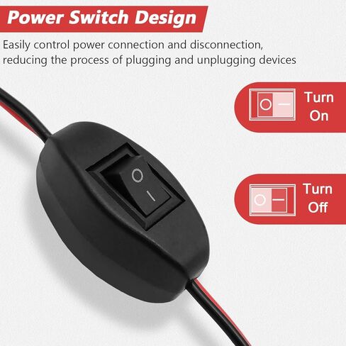 CYNROFVEN 12V Extension Cord - Reliable 12V Cigarette Lighter Plug with On Off Switch - Versatile Extension Socket for Vehicles in Saudi Arabia
