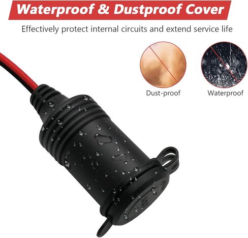 CYNROFVEN 12V Extension Cord - Reliable 12V Cigarette Lighter Plug with On Off Switch - Versatile Extension Socket for Vehicles in Saudi Arabia