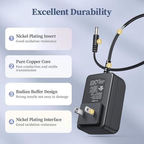 9V Power Supply for Roland PSB-120 Electronic Keyboard Power Adapter Replacement for PSB-1U ACB-120 ACF-120 ACK-120 ACI-120 VG-99 GT-10 AX-09 FA-06 Digital Piano Keyboard AC Adapter Charger in Saudi Arabia