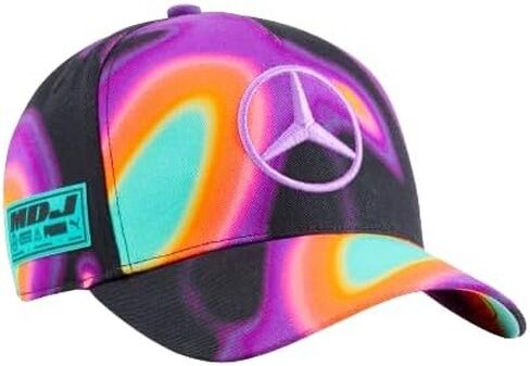 قبعة بيسبول Mercedes AMG Petronas F1 2024 Lewis Hamilton - إصدار خاص من Mad Dog Jones Miami - مقاس واحد أسود in Saudi Arabia