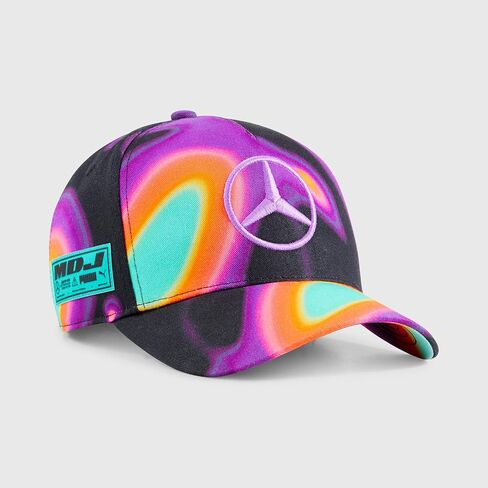 قبعة بيسبول Mercedes AMG Petronas F1 2024 Lewis Hamilton - إصدار خاص من Mad Dog Jones Miami - مقاس واحد أسود in Saudi Arabia