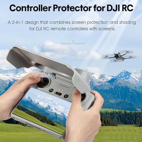غطاء حماية من الشمس Mini 3 Pro، غطاء حماية لجهاز التحكم 2 في 1، واقي من الشمس لـ DJI RC Mini 3/Mini 3 Pro RC، غطاء شاشة حماية للتحكم عن بعد، ملحقات الطائرة بدون طيار (لوحدة التحكم DJI RC) in Kuwait