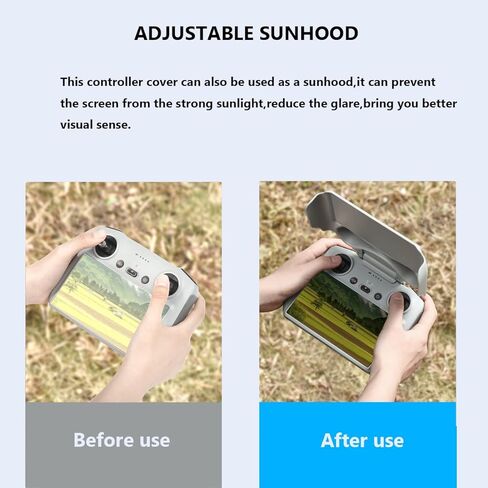 غطاء حماية من الشمس Mini 3 Pro، غطاء حماية لجهاز التحكم 2 في 1، واقي من الشمس لـ DJI RC Mini 3/Mini 3 Pro RC، غطاء شاشة حماية للتحكم عن بعد، ملحقات الطائرة بدون طيار (لوحدة التحكم DJI RC) in Kuwait