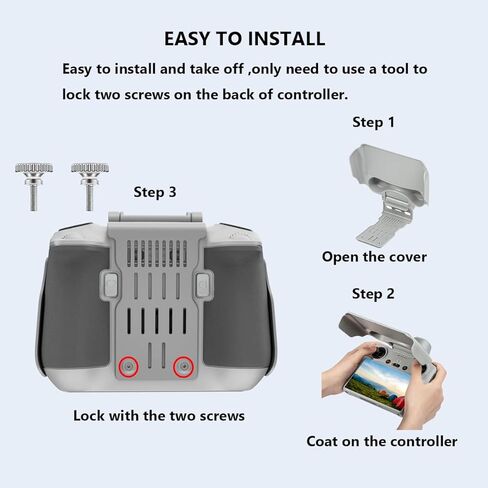 غطاء حماية من الشمس Mini 3 Pro، غطاء حماية لجهاز التحكم 2 في 1، واقي من الشمس لـ DJI RC Mini 3/Mini 3 Pro RC، غطاء شاشة حماية للتحكم عن بعد، ملحقات الطائرة بدون طيار (لوحدة التحكم DJI RC) in Kuwait