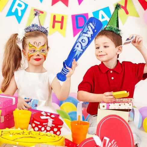 Pow Inflatable Baseball Bats Inflatable Toy Bat for Kids Baseball Party Decorations Favors Carnival Birthday Party Supplies D1-CQBQB in Saudi Arabia