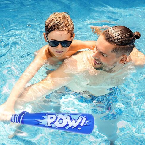 Pow Inflatable Baseball Bats Inflatable Toy Bat for Kids Baseball Party Decorations Favors Carnival Birthday Party Supplies D1-CQBQB in Saudi Arabia