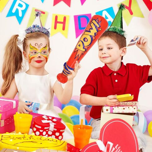 Pow Inflatable Baseball Bats Inflatable Toy Bat for Kids Baseball Party Decorations Favors Carnival Birthday Party Supplies D1-CQBQB in Saudi Arabia