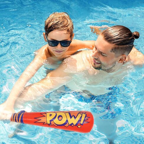 Pow Inflatable Baseball Bats Inflatable Toy Bat for Kids Baseball Party Decorations Favors Carnival Birthday Party Supplies D1-CQBQB in Saudi Arabia