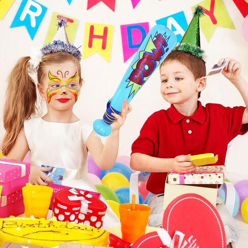 Pow Inflatable Baseball Bats Inflatable Toy Bat for Kids Baseball Party Decorations Favors Carnival Birthday Party Supplies D1-CQBQB in Saudi Arabia