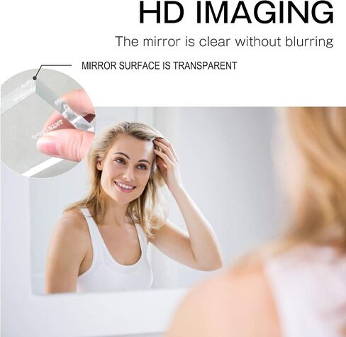 NeuType Full Length Mirror, 65" x 22" Aluminum Alloy Frame Floor Mirror with Stand, Mirror Full Length, Free Standing or Wall Mounted or Leaning Against Wall, Brushed Silver in Saudi Arabia