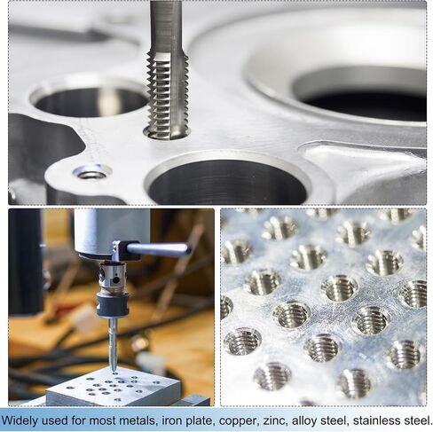 uxcell Metric Thread Tap M6 x 1 H2 Left Hand 100mm Extra Long Straight Flute Screw Thread Milling Machine Taps Threading Tapping Repair Tool in Saudi Arabia