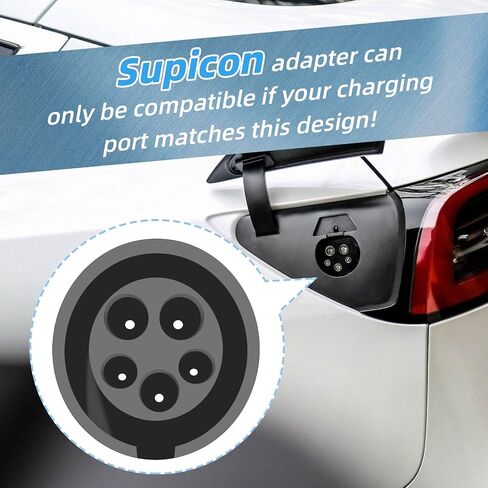 Max 80Amp J1772 EVs Adapter, Tesla to J1772 EVs Charge Adapter with Free Travel Case, EV Charger Adapter with Anti-Drop Lock, Working on Tesla High Powered Wall Connector, Destination Charger in Saudi Arabia