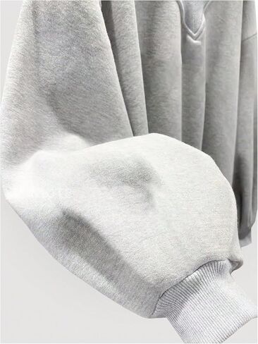 SOLY HUX Women's Plus Size Sweatshirt V Neck Drop Shoulder Long Sleeve Casual Pullover Tops in Saudi Arabia