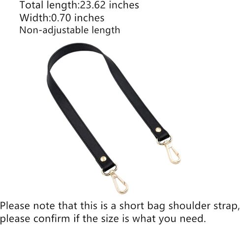 ESUPPORT Purse Straps Replacement Leather Handbags Shoulder Bag Wallet DIY 23.62 Inch Long (Black) in Saudi Arabia