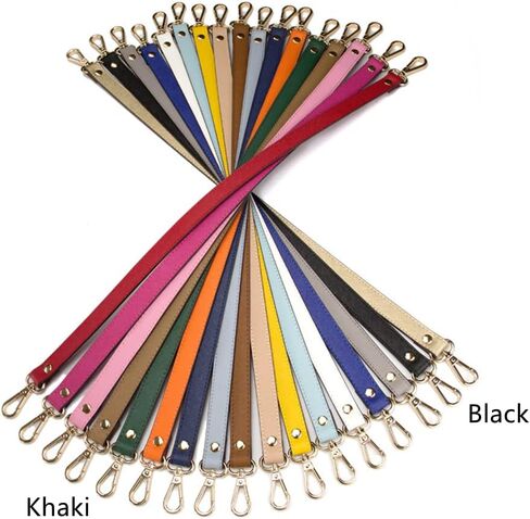 ESUPPORT Purse Straps Replacement Leather Handbags Shoulder Bag Wallet DIY 23.62 Inch Long (Black) in Saudi Arabia