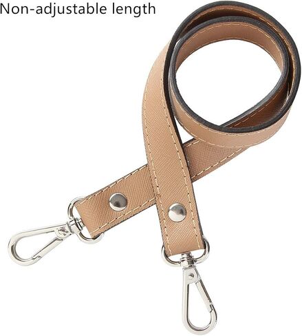 ESUPPORT Purse Straps Replacement Leather Handbags Shoulder Bag Wallet DIY 23.62 Inch Long Silver Metal Buckle in Saudi Arabia