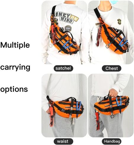 Fishing Tackle Bag with Adjustable Waist Strap, Waterproof fishing waist pack fly fishing bag tactical fanny pack for Fishing, Kayaking, Camping, Hiking in Kuwait