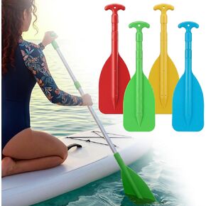 4 Pack Boat Canoe Paddles Telescoping Collapsible Oar Aluminum 21'' - 42'' Kayak Paddles Adjustable Length for Kayaking, Canoe, Rafting, Inflatable Dinghy Water Sport Boat Accessories in Kuwait