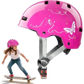 Adjustable Kids Bike Helmet for Girls Boys, Toddlers, Teenagers, Protective Helmet for Skateboarding Cycling Bicycle Scooters Roller Skates Inline Skates Biking in Saudi Arabia